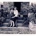 Ramon and Nell sitting on porch steps