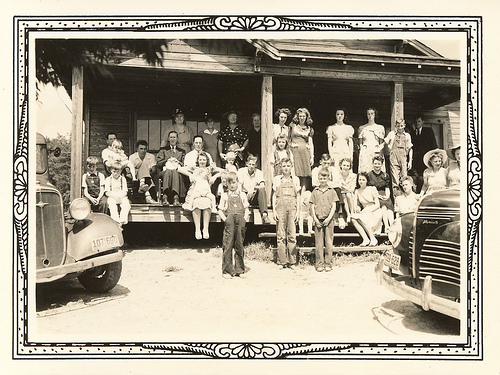 family on the Hoyle porch