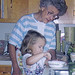 Nell helping Claire in the kitchen